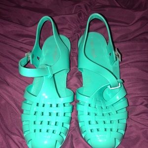 Aqua Blue Sandals Jellies